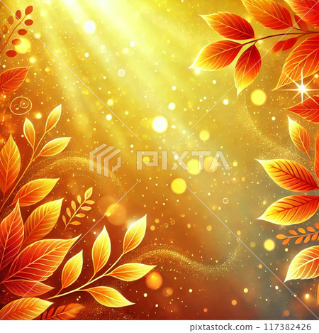 Beautiful autumn leaves background material 117382426