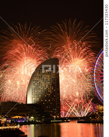 Minato Mirai Smart Festa 2024 Fireworks Display 117383430