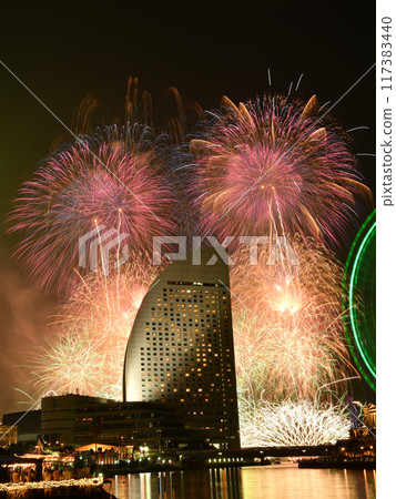 Minato Mirai Smart Festa 2024 Fireworks Display 117383440