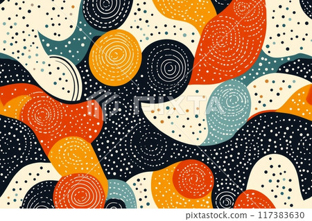 Tribal pattern of australian aboriginal 117383630