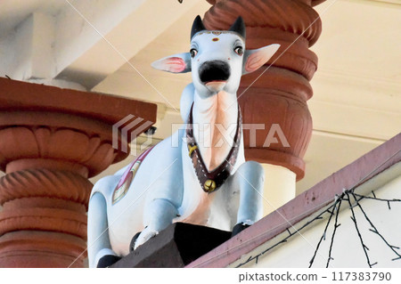 Nandi the Cow, Hindu God Nandi the Cow, Hindu God 117383790