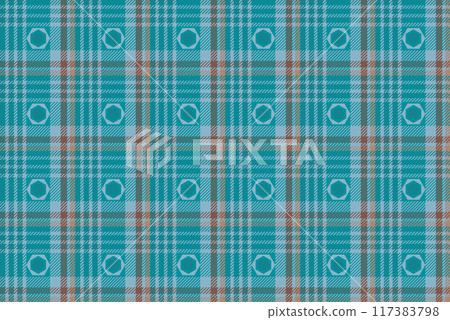 Illustration, Abstract pattern of sweater weaving style with blue color tone background. 117383798