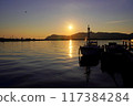 Fishing port morning 117384284
