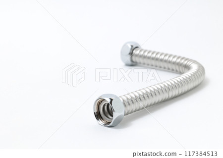 Plumbing, water supply, water supply pipe, toilet, plumbing, stainless steel, replacement, pipe replacement, DIY, nuts, parts, replacement 117384513