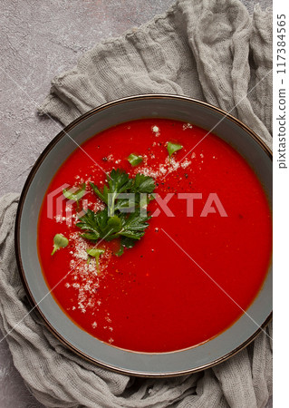 tomato soup, with herbs and spices, homemade, no people, tomato soup, with herbs and spices, homemade, no people, 117384565