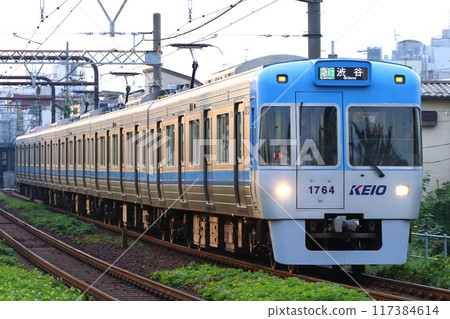 Commuter train Keio 1000 series Inokashira Line 117384614