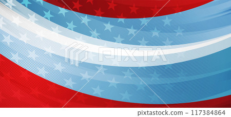 Grunge concept USA flag abstract wavy background Grunge concept USA flag abstract wavy background 117384864