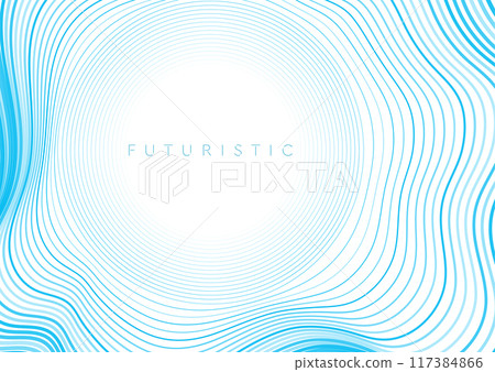 Blue white abstract minimal background with curved wavy lines Blue white abstract minimal background with curved wavy lines 117384866