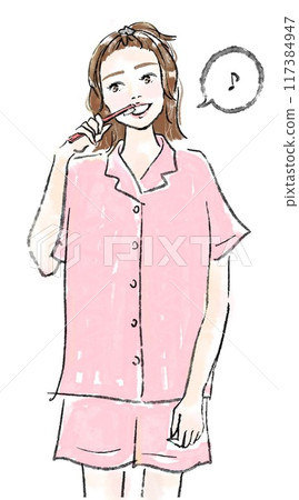刷牙的女人 刷牙的女人 117384947