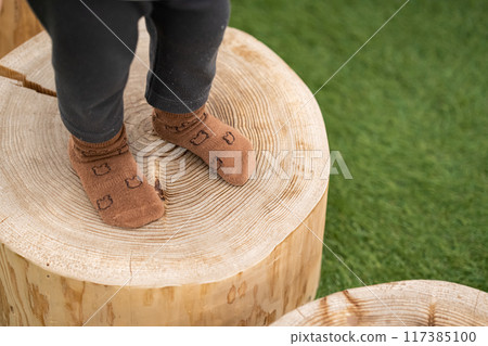 孩子們在公園裡玩 117385100