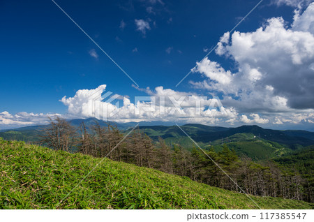 View from Mitakechaya View from Mitakechaya Large Observatory Shinshu mountain scenery 117385547