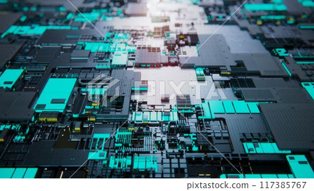 Metallic Abstract Space Metallic Abstract Space 117385767