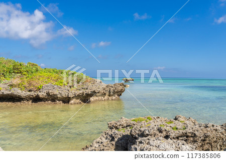 石垣島/川平塔巴加美麗的海灘 117385806