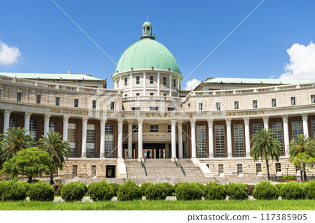 Building view of Asia University in Taichung, Taiwan. formerly Taichung Health and Management College. 117385905