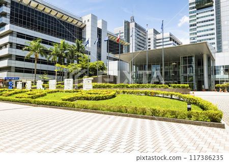 View of the modern metropolis building in Nangang Software Park Area in Taipei, Taiwan. View of the modern metropolis building in Nangang Software Park Area in Taipei, Taiwan. 117386235