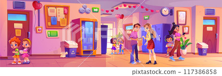 Valentine day holiday in school Valentine day holiday in school 117386858