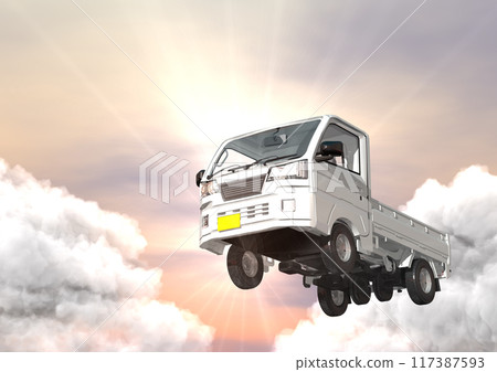 以天空為背景，融合了日本引以為傲的輕型卡車的卓越功能和特性的 3DCG 圖像。 117387593