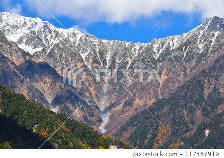 Autumn, Kamikochi, Hotaka Mountain Range, Takesawa Curl Autumn, Kamikochi, Hotaka Mountain Range, Takesawa Curl 117387919