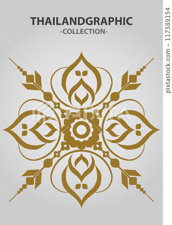 Vector element ethnic decorative ornament ethnic thai illustration Vector element ethnic decorative ornament ethnic thai illustration 117389154