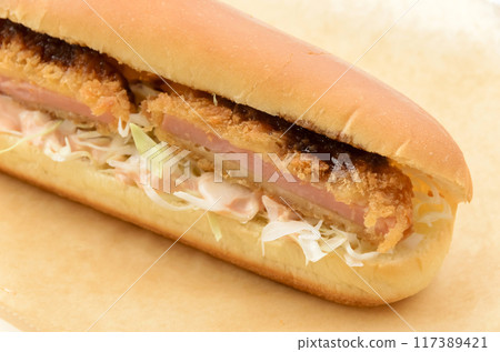 Ham cutlet sandwich Ham cutlet sandwich 117389421