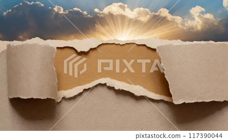 撕紙紋理 117390044