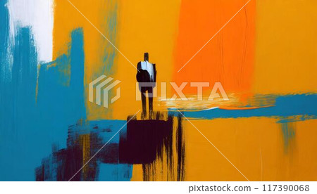 abstract paint background 117390068