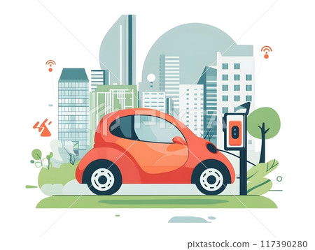 Eco friendly Electric Car Sharing Network in Futuristic Smart City 117390280