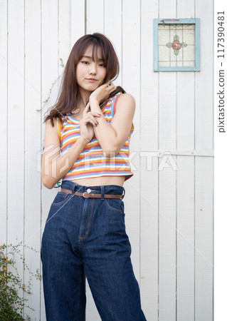 Beautiful Japanese women Beautiful Japanese women 117390481