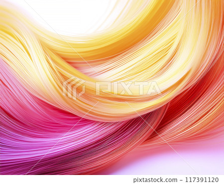 時尚假髮形象材質: 金色,粉紅色 117391120