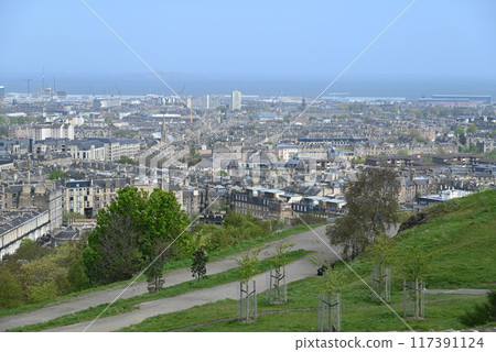 [UK, Scotland] Edinburgh city as seen from Calton Hill 117391124