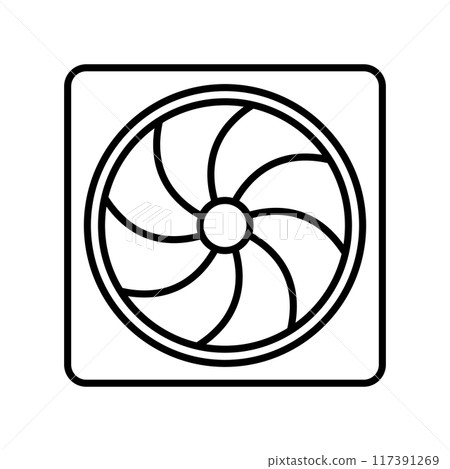 通風風扇圖標 117391269