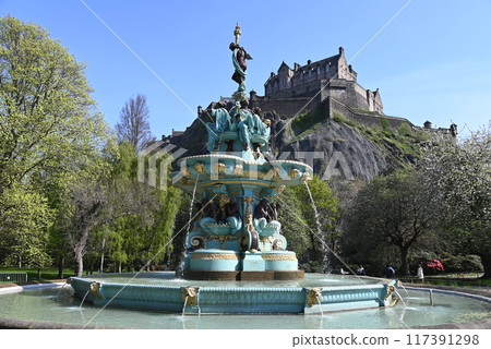 [英國/蘇格蘭] 羅斯噴泉與愛丁堡城堡 117391298