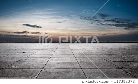 Sky and ground background Sky and ground background 117392378