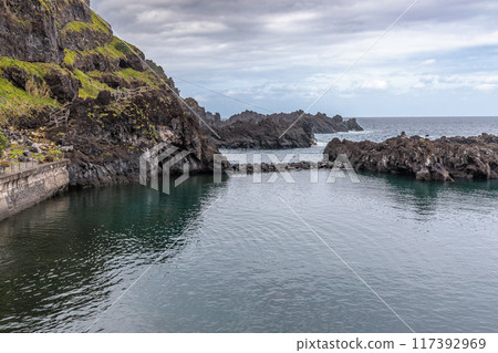 A natural swimming pool in Seixal, Madeira Island A natural swimming pool in Seixal, Madeira Island 117392969