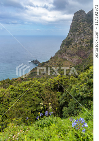 Views of the city of Boaventura and its surroundings on the island of Madeira 117392973