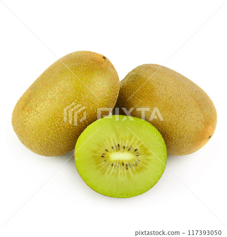 Kiwi fruit isolated on white. Kiwi fruit isolated on white. 117393050
