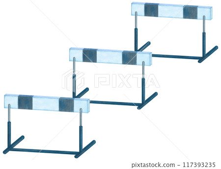 3 simple hurdle illustrations 3 simple hurdle illustrations 117393235