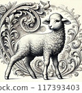 Antique Sheep 117393403