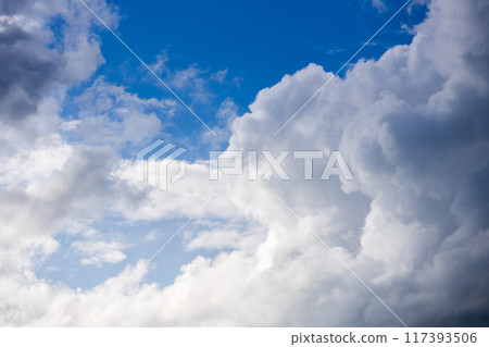 Spring sky - heavy clouds before the storm Spring sky - heavy clouds before the storm 117393506