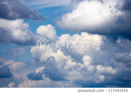Heavy clouds before the storm - summer sky Heavy clouds before the storm - summer sky 117393543