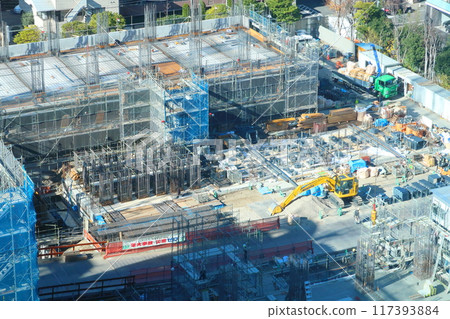 高層公寓建築工地 高層公寓建築工地 117393884