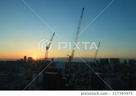 高層公寓建築工地 117393975