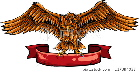 hand draw of eagle vector illustration design 117394035