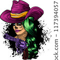 draw of Dead girl vector illustration design 117394057