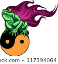 colored draw of frog vector illustration design 117394064