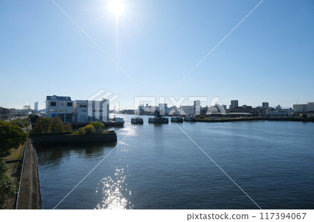 Minato Ward, Nagoya City, Aichi Prefecture_South side view from Minato Shinbashi 10_October 2023 117394067