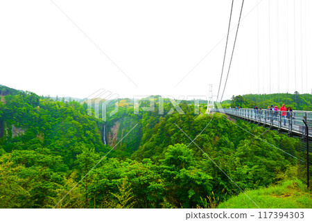 Kokonoe Dream Suspension Bridge and Shindo Falls (Otaki Falls) Kokonoe Dream Suspension Bridge and Shindo Falls (Otaki Falls) 117394303