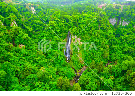 從九重夢吊橋看到的梅達奇瀑布 117394309