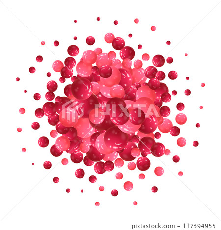 Abstract multicolored background with pearls. Modern festive illustration. eps 10 117394955