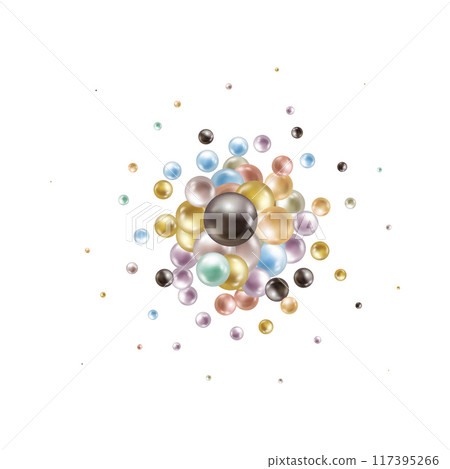 Color mother-of-pearl pearls. Festive background. eps 10 117395266